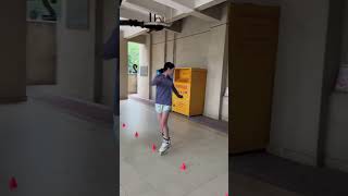 Sundays training record basic warmup start freestyle roller skating style viralvideo shorts [upl. by Corneille]