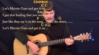 Marvin Gaye Charlie Puth Strum Guitar Cover Lesson in C with ChordsLyrics [upl. by Dorahs992]