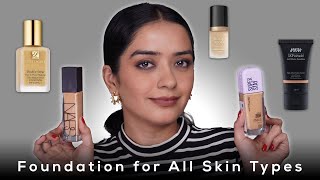 Best Foundations for Oily Dry and Combination Skin Swatches amp Review [upl. by Nnaaras673]