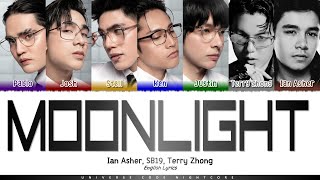 IAN ASHER SB19 TERRY ZHONG  MOONLIGHT Color Coded Lyrics [upl. by Bouldon737]