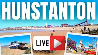 🔴 Hunstanton LIVE  Seafront Tour [upl. by Almena]