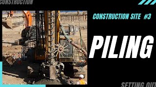 CONCRETE PILES installation STEP BY STEP [upl. by Robi]