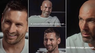 When Zinedine Zidane met Lionel Messi for an incredible interview [upl. by Ahsaet177]