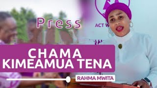 ACT WAWAJIBU CCM HATUOGOPI VITISHO VYENU TUNAKWENDA MAHAKAMANI [upl. by Palmore]