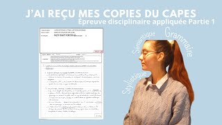 SÉMANTIQUE GRAMMAIRE ET STYLISTIQUE au CAPES de lettres modernes analyse copie 19520 [upl. by Amo]