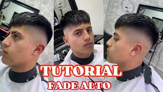 Cómo hacer un Degradado Alto paso a paso  Tutorial barbería 2024  Fade alto stylo Miguel barbero [upl. by Adnical74]