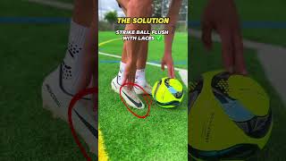 Laces Shooting Tutorial🎯practiceit new trending football youtube skills viral shorts shoot [upl. by Nnahaid]