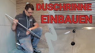 Duschrinne einbauen Die perfekte SchrittfürSchritt Anleitung [upl. by Mathias]