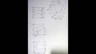 3rd angel projection engineering drawing  How to draw front view side view and top view  3rd [upl. by Danni663]