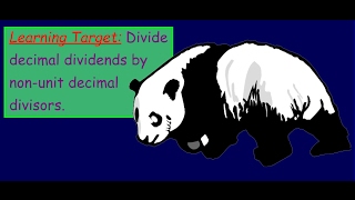 engageNY Eureka 5th Grade Module 4 Lesson 30 Divide decimal dividends by non unit decimal divisors [upl. by Leuqcar]