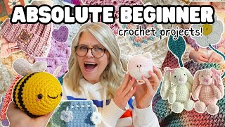 25 CROCHET Projects for ABSOLUTE BEGINNERS [upl. by Pirzada]