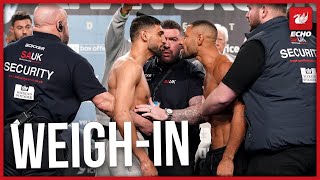 Amir Khan vs Kell Brook Weighin Both fighters make weight before final face off [upl. by Jump]