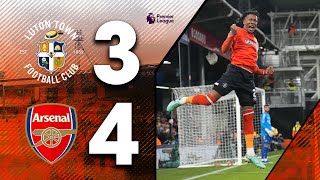 Luton 34 Arsenal  Heartbreak 😫  Premier League Highlights [upl. by Ylla]