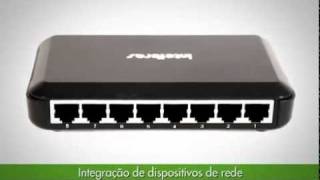 Intelbras SF 800 Q  Switch 8 portas [upl. by Anavi]