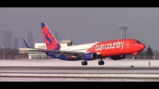 BRAND NEW Sun Country quotTide Podquot Livery  First Revenue Flight Arrival  MSP Intl  12092018 [upl. by Uphemia594]