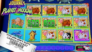 Moolah Bonus Big Line Hits Baby Unicow and More Journey to the Planet Moolah Slot Bonus 🎰 🐮 [upl. by Victoir913]