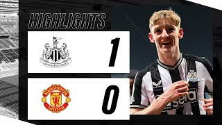 Newcastle United 1 Manchester United 0  Premier League Highlights [upl. by Ayikur707]