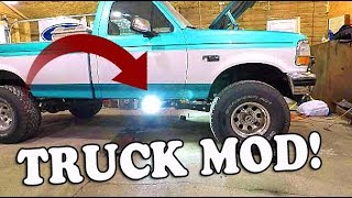 TRUCK MOD 1994 Ford F150 4x4  Lighting UPGRADE  Rock LIGHTS [upl. by Cressi114]