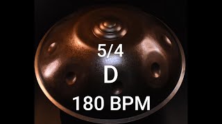 Base rítmica 54 Handpan D 180 bpm [upl. by Halfon]