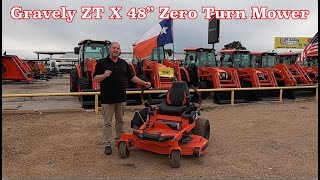 Gravely 918009 ZT X 48 Zero Turn Lawn Mower [upl. by Nimaynib]