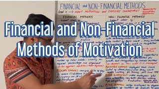 Financial amp NonFinancial Methods of Motivation [upl. by Durkin]