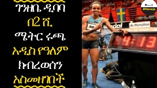 ETHIOPIA  Genzebe Dibaba breaks 2000m new world records [upl. by Naresh840]