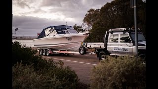 Classic Caribbean recubed with 480HP VolvoPenta sterndrives [upl. by Ettenajna58]