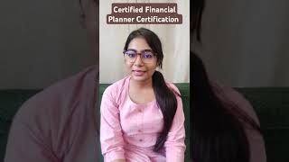 Certified Financial Planner Certification certificate financial plants [upl. by Maggi]