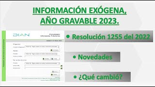 25 Información exógena año gravable 2023 [upl. by Lehcsreh]