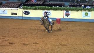 2013 AQHA WORLD SHOW  AM BARREL RACING [upl. by Eniowtna]