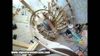 Staircase Construction Timelapse amp Finished Photos  Signature Staircase Corp [upl. by Madel]