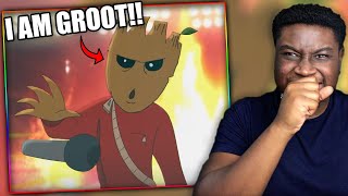 GROOTS EPIC MIC DROP  Pennywise Vs Groot  Cartoon Beatbox Battles Reaction [upl. by Yerxa103]