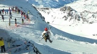 Val Thorens innove avec une tyrolienne à plus de 3000m daltitude  2502 [upl. by Thacher]