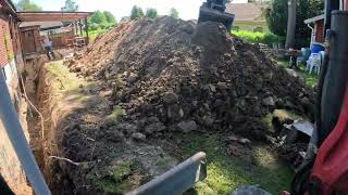 Day 2 draining a water damaged basement Time lapse [upl. by Eillah]