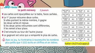 La rubrique Jeu revise dans Cap maths CE2 2021  Le Memory [upl. by Laws]