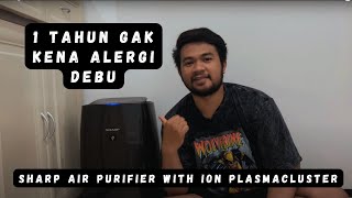 Review 1 Tahun Penggunaan Sharp Air Purifier FP J50Y  Purifier Terbaik [upl. by Nylekcaj]