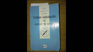 Livre  Culture individuelle et culture de masse livres booktok [upl. by Radmen]