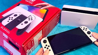 ASMR Nintendo Switch OLED Unboxing Whispered [upl. by Ellary]