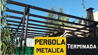 🔴⚫ PERGOLA Metálica  Construcción en detalle  Video 2 de 2 [upl. by Alyce]