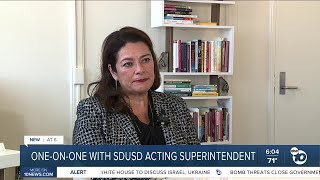 Oneonone with SDUSD acting superintendent [upl. by Learsiy]