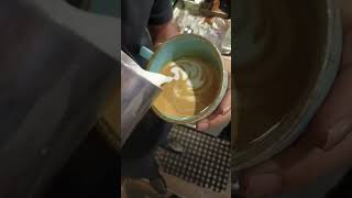 how to make cappuccino art coffee latte cafe barista restaurant [upl. by Birchard]