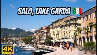 A Magical Italian Town Besides a Beautiful Lake  Salo Lake Garda  Walking Tour  4K [upl. by Hamrnand526]