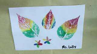 Artwork about Printmaking  Rainbow Nature Print [upl. by Sandye]