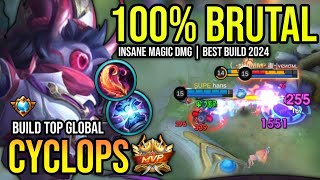 CYCLOPS BEST BUILD 2024  BUILD TOP GLOBAL CYCLOPS GAMEPLAY  MOBILE LEGENDS✓ [upl. by Barbe967]