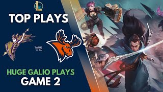 GALIO GOES CRAZY WITH THE ENGAGES  Utica vs Converse  League of Legends Top Plays  Game 2 [upl. by Placia]