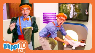 BLIPPI’S TOP TEN Jobs  Blippi  Challenges and Games for Kids [upl. by Eemia]