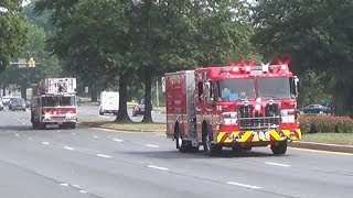 MCFRS Engine 708 amp Reserve Tower 2708 Responding [upl. by Danielson609]