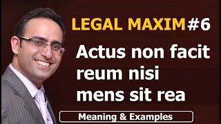 LATIN MAXIM 6  Actus non facit reum nisi mens sit rea  Meaning amp Examples  UPSC  JUDICIARY LAW [upl. by Turnbull]