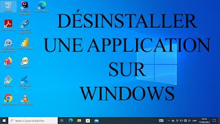 Comment desinstaller une application sur windows [upl. by Noella]