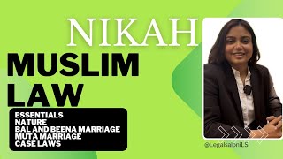 Nikah Muslim Marriage  Muta Marriage  Bal and Beena  Case Laws  Essentials of muslim Marriage [upl. by Ehsrop]